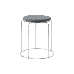 Wire Stool VP11 skammel med hynde, Hallingdal 130, &Tradition