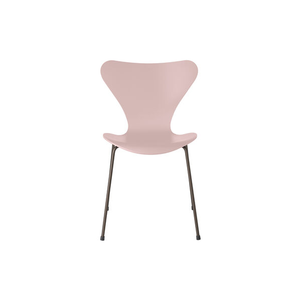 Serie 7&trade; 3107 fuldlakeret stol, pale rose/brown bronze, Fritz Hansen