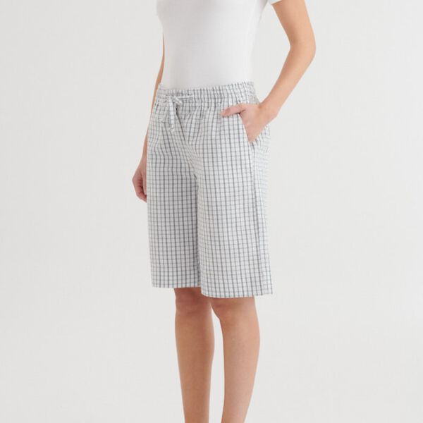 Asta Shorts, w. white / asphalt, Basic Apparel