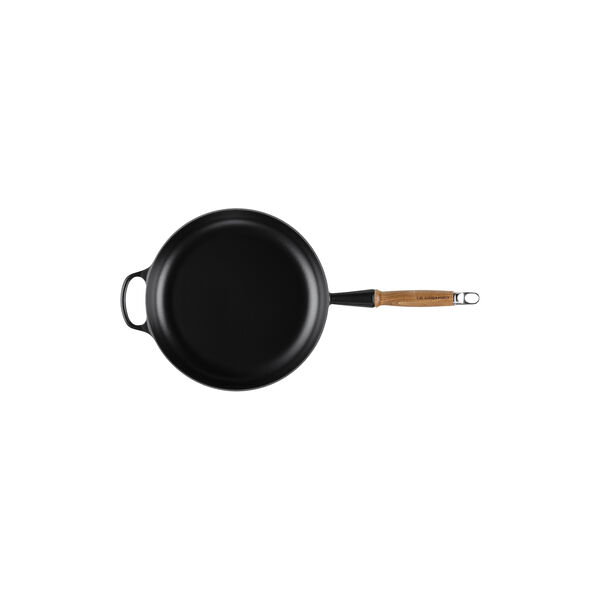 Signature st&oslash;bejern stegepande med tr&aelig;h&aring;ndtag &Oslash; 28 cm, matte black, Le Creuset