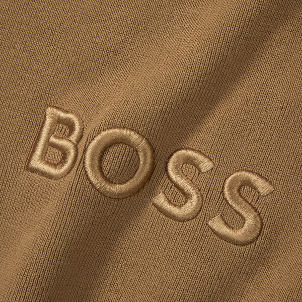 Bold Logo plaid, camel, BOSS Home