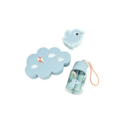 Playground snack & madkasse med drikkedunk, blue, Done by Deer