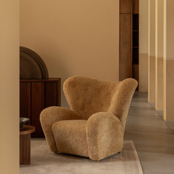 The Tired Man Lounge Chair, dark stained oak/honey, Audo Copenhagen