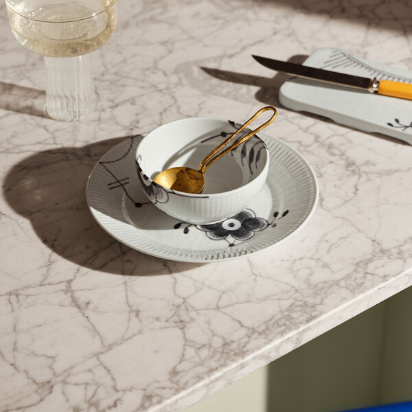 Sort Mega Riflet sk&aring;l 24 cl, Royal Copenhagen