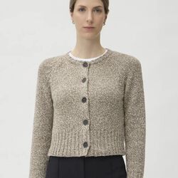 Cardigan i Dixit, beige melange, ELISE GUG