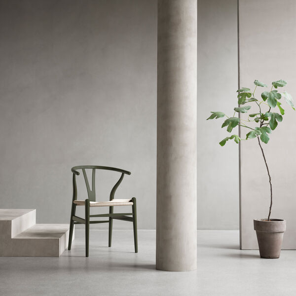 CH24 Y-stolen spisebordsstol, soft seaweed, Carl Hansen & Søn