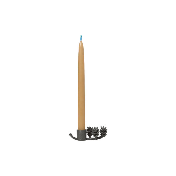 Forest Candle Holder, black brass, Ferm Living