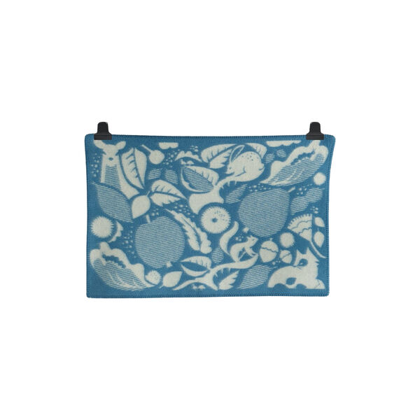 SKOGBUNN Baby Size Throw, blue/natural SKOGBUNN Baby Size Throw, blue/natural, Røros Tweed