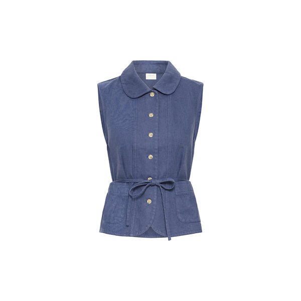 IRKUNIS Waistcoat, blue indigo, Atelier R&ecirc;ve
