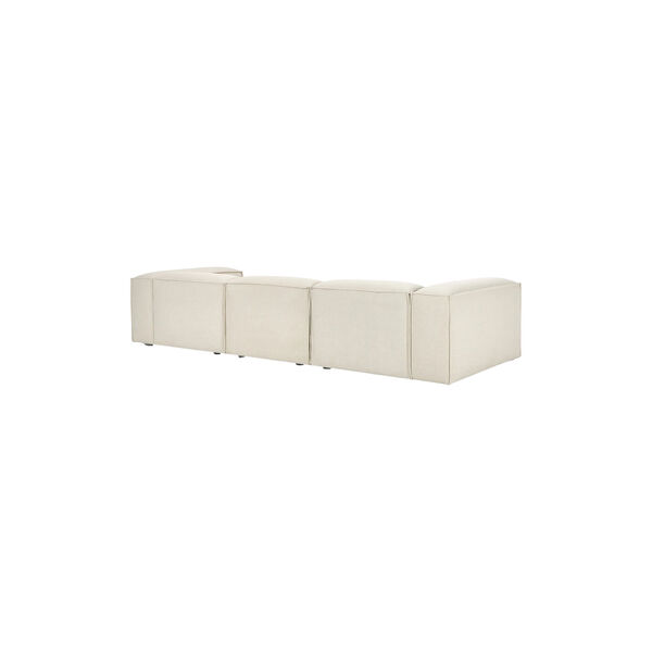Lennon modulær 4-pers. sofa, vævet off white, Westwing Collection
