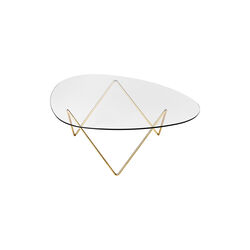 Pedrera Coffee Table, brass semi matt Pedrera Coffee Table, brass semi matt, GUBI