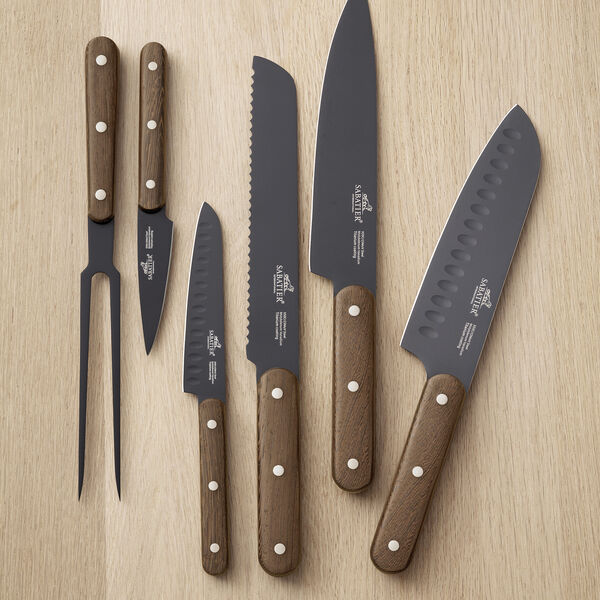Phenix Walnut Knivs&aelig;t  4 dele, Lion Sabatier