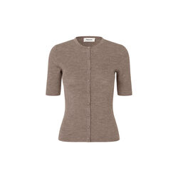 Hirokimd SS cardigan, chocolate chip, Modstr&ouml;m