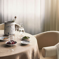 Musselmalet Riflet vinkøler 21,5 cm, Royal Copenhagen