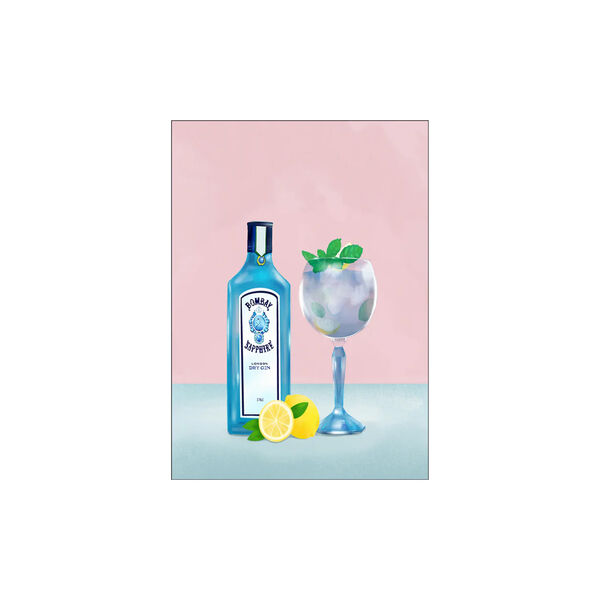 Gin Cocktail, Poster & Frame