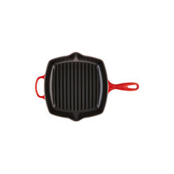 Signature Kvadratisk grillpande, cerise, Le Creuset