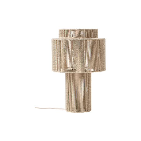 Lace Linen Thread Table Lamp, beige, Westwing Collection