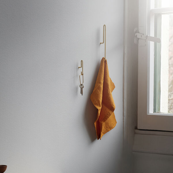 Wall Hook, matt gold, MOEBE