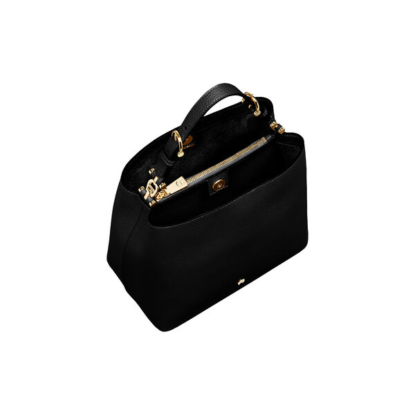 Delia M Hobo Bag, black, Aigner