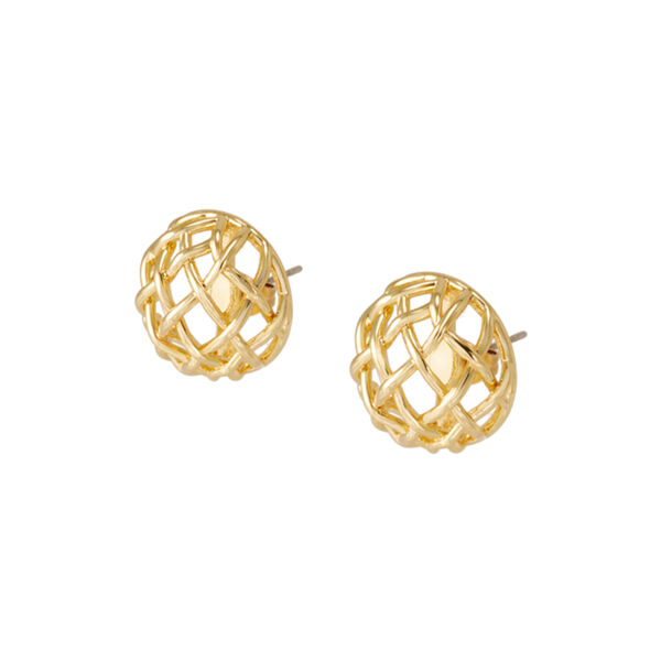 VENUS Earrings, light gold, bangle up