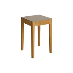 Stool/Side Table, cashmere crush/oiled oak, a seat in Siena