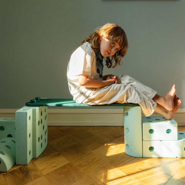 2 x balancebomme, forest green, MODU