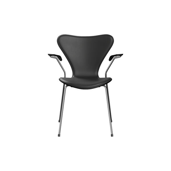 Serie 7&trade; 3207 forsidepolstret stol, Essential black, Fritz Hansen