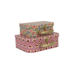 2-pack Suitcase, pink 2-pack Suitcase, pink, Konges Sløjd