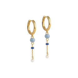 Lola&nbsp;Bold Hoops, marine, ENAMEL Copenhagen