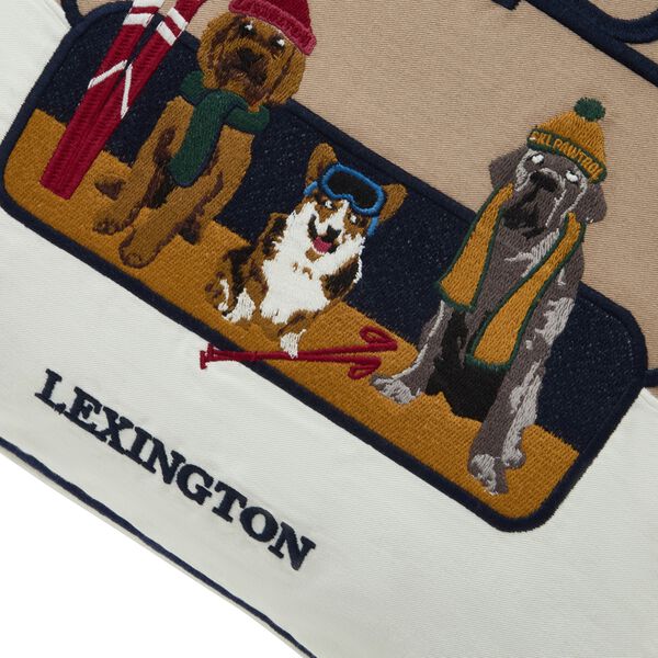 Dog Lift Twill Patch Cover, beige/white multi, Lexington