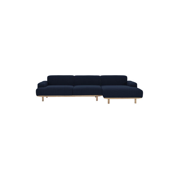 Reason 2-pers. sofa med chaiselong, Crush 150, Bruunmunch Furniture