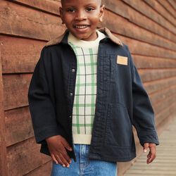 Twill Jacket w. Corduroy Collar, Copenhagen Colors Organics