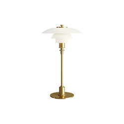 PH 2/1 bordlampe, brass, Louis Poulsen