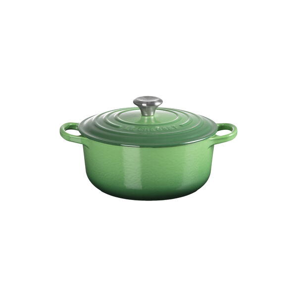Signature rund st&oslash;bejernsgryde &Oslash; 20 cm, bamboo green, Le Creuset