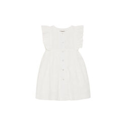 Dress SS Embroidery, antique white, HUTTEliHUT