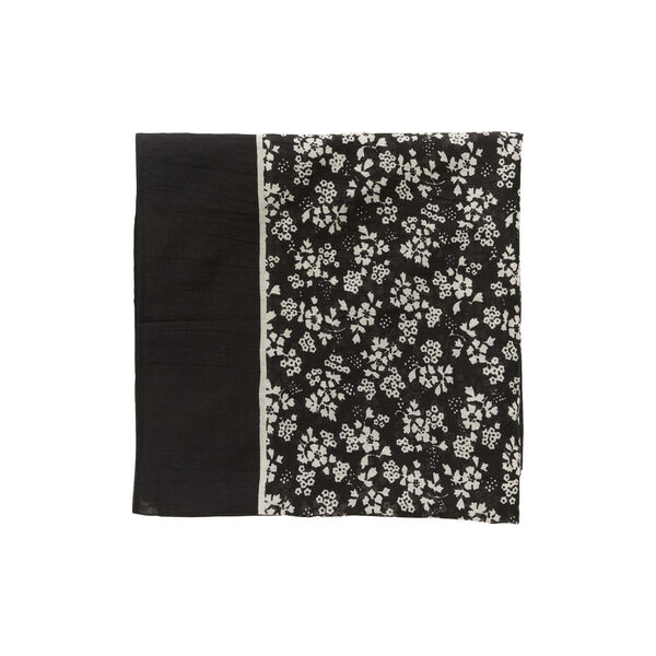 LouiPW Scarf, black mini flower, Part Two