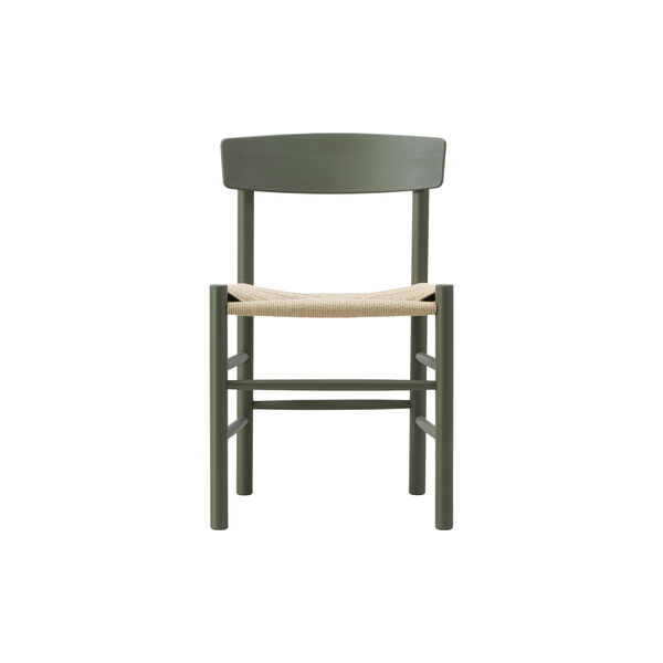 J39 Mogensen stol, khaki green/natur, Fredericia Furniture