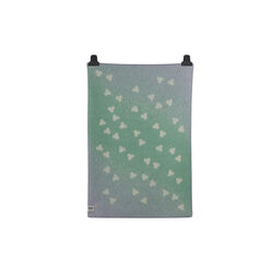 MELVIN Baby Size Throw, turquoise/lavender, R&oslash;ros Tweed