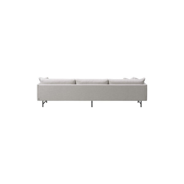 FF5655 95 3 pers. sofa chaise, lys beige/sort, Fredericia Furniture
