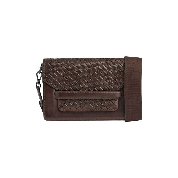 ArabellaMBG Crossb. Bag Weave, dark brown, Markberg
