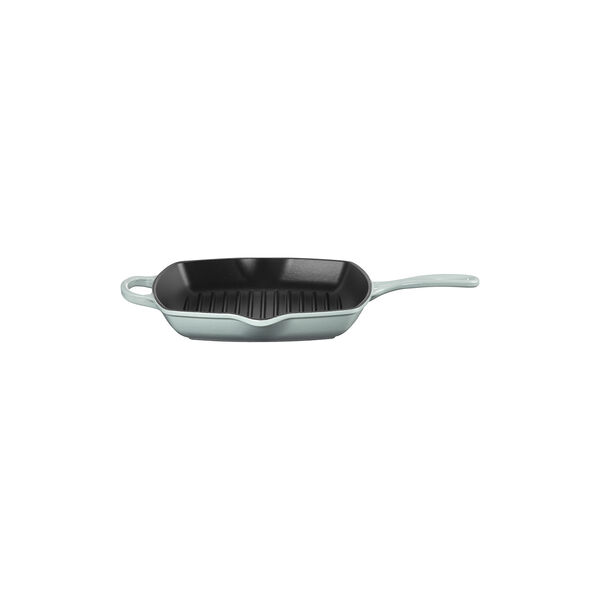 Signature st&oslash;bejern kvadratisk grillpande 26 cm, sea salt, Le Creuset