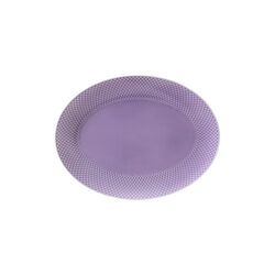 Rhombe Color ovalt serveringsfad, lilla, Lyngby Porcel&aelig;n