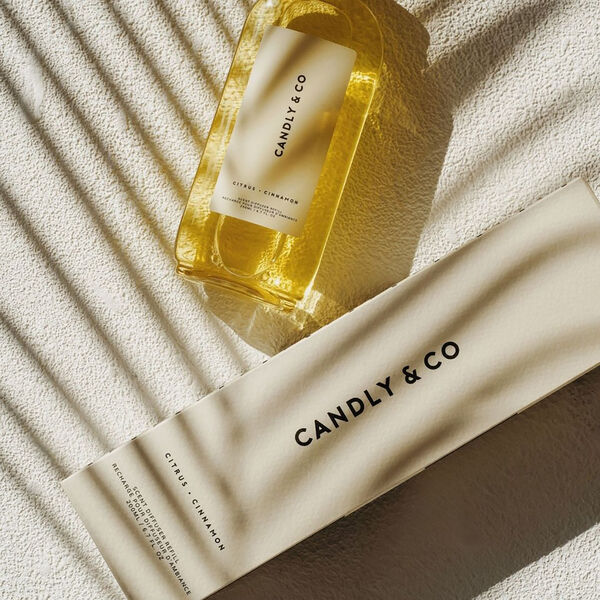 No. 3 Diffuser Refill, Citrus/Cinnamon No. 3 Diffuser Refill, Citrus/Cinnamon, Candly & Co