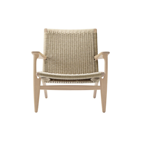 CH25 loungestol, hvidolieret eg/natur CH25 loungestol, hvidolieret eg/natur, Carl Hansen & Søn