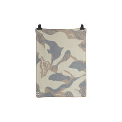 FUGL OG FISK Baby Size Throw, grey/beige, Røros Tweed