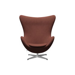 &AElig;gget&trade; 3316 loungestol, Christianshavn 1133 orange/satin brushed aluminium, Fritz Hansen