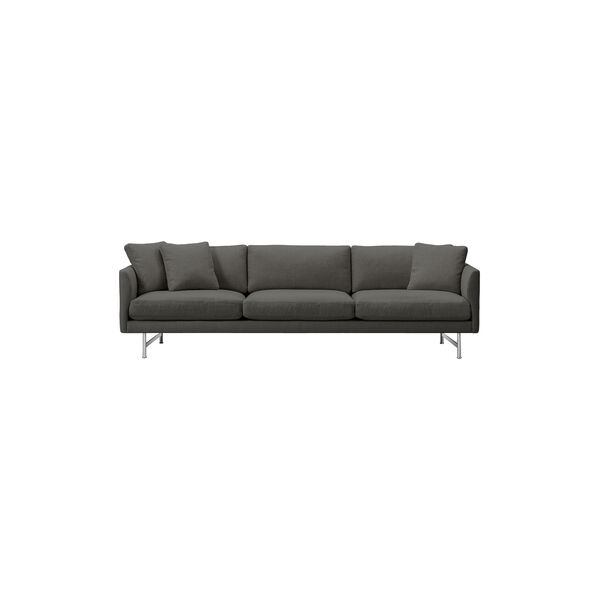 5623 Calmo 80 3 pers. sofa, m&oslash;rkegr&aring;/krom, Fredericia Furniture