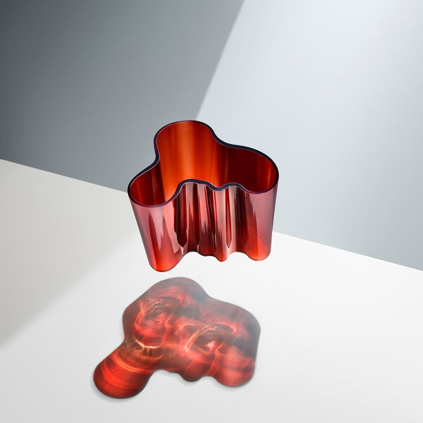 Alvar Aalto vase 16 cm, cranberry Alvar Aalto vase 16 cm, cranberry, Iittala