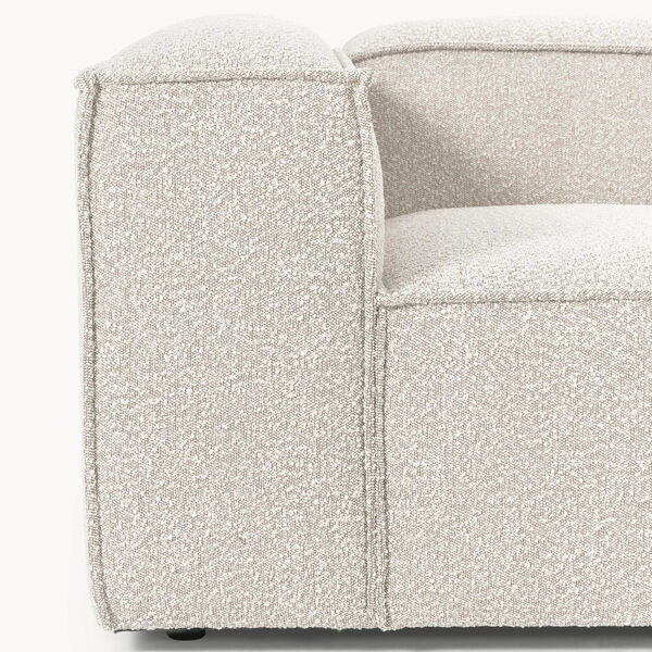 Lennon modulær 4-pers. sofa, bouclé off white, Westwing Collection