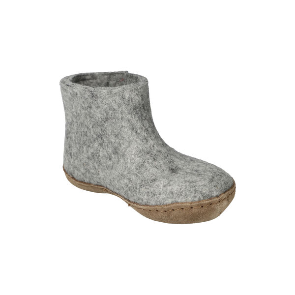 Filtankelstøvle junior, grå, Glerups